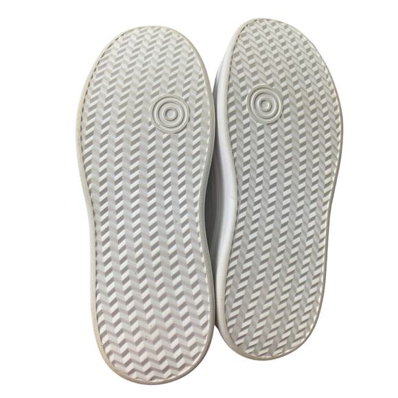 Dream Pair Womens Size 7.5 White Faux Leather Lace Up 2" Platform Sneaker Shoes - Picture 6 of 6